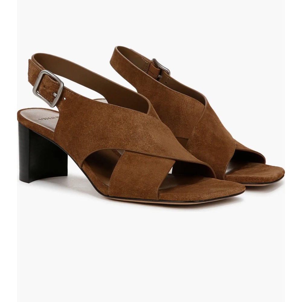 🆕 VINCE Omega Suede Slingback sandals